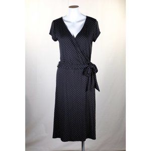 New York & Company Stretch Women's Midi-Length Faux-Wrap Dress Size M